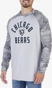 Zubaz Chicago Bears NFL Men's Grey Lightweight Hoodie w/ Tonal Camo Sleeves Clearance Discounts