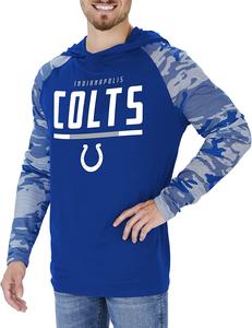 Zubaz Indianapolis Colts NFL Men's Lightweight Hoodie with Team Camo Sleeves Sale With Mastercard