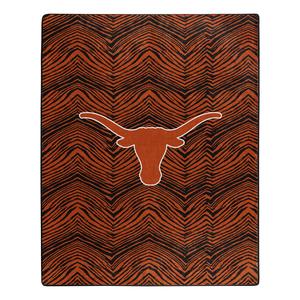 Zubaz by Northwest NCAA Zubified Raschel Throw Blanket, Texas Longhorns 2025 Newest Online