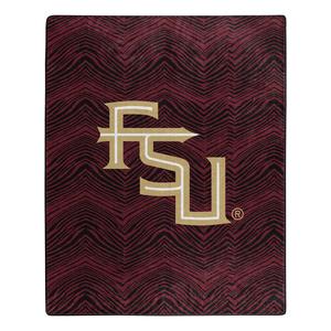 Zubaz by Northwest NCAA Zubified Raschel Throw Blanket, Florida State Seminoles Best Wholesale Online