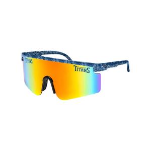 FOCO X Zubaz NFL Collab 90s Retro Swag Sunglasses, Tennessee Titans For Sale For Sale