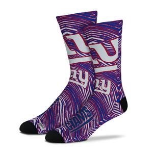 Zubaz By For Bare Feet NFL Zubified Adult and Youth Dress Socks, New York Giants, Large Buy Online Cheap