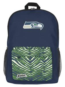 FOCO X ZUBAZ NFL Seattle Seahawks Zebra 2 Collab Printed Backpack Clearance Fashionable