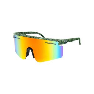FOCO X Zubaz NFL Collab 90s Retro Swag Sunglasses, Seattle Seahawks Clearance 2025 Unisex