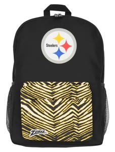 FOCO X ZUBAZ NFL Pittsburgh Steelers Zebra 2 Collab Printed Backpack For Sale Wholesale Pice