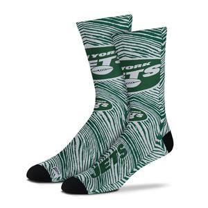 Zubaz By For Bare Feet NFL Zubified Adult and Youth Dress Socks, New York Jets, One Size Clearance Fast Delivery