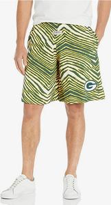 Zubaz Green Bay Packers NFL Men's Classic Zebra Print Shorts with Team Logo Discount Popular
