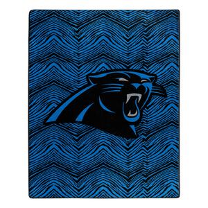 Zubaz By Northwest NFL Carolina Panthers Zubified 50X60 Raschel Throw Low Cost For Sale