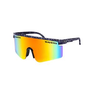 FOCO X Zubaz NFL Collab 90s Retro Swag Sunglasses, Baltimore Ravens Free Shipping Deals