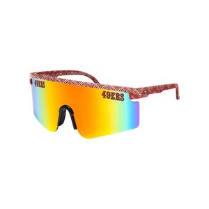 FOCO X Zubaz NFL Collab 90s Retro Swag Sunglasses, San Francisco 49ers Enjoy Online