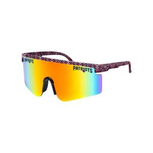 FOCO X Zubaz NFL Collab 90s Retro Swag Sunglasses, New England Patriots Inexpensive For Sale