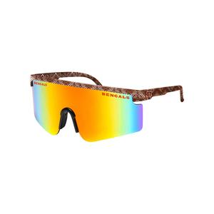 FOCO X Zubaz NFL Collab 90s Retro Swag Sunglasses, Cincinnati Bengals Clearance Marketable