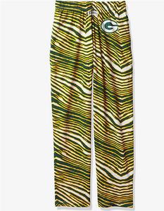 Zubaz Green Bay Packers NFL Men's Zebra Left Hip Logo Lounge Pant Free Shipping Reliable