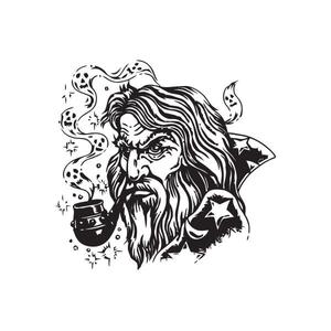 Pipe Smoking Wizard Decal Largest Supplier