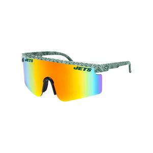 FOCO X Zubaz NFL Collab 90s Retro Swag Sunglasses, New York Jets Order Cheap Pice