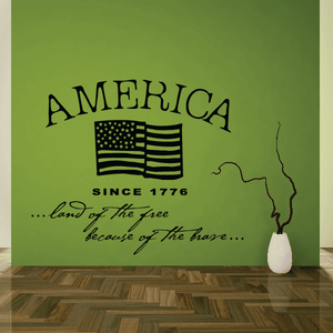 Land of the Free Since 1776 Wall Decal Outlet Big Discount