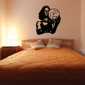 Volleyball Wall Decal - Vinyl Decal - Car Decal - CDS082 Sale Cheap Pices