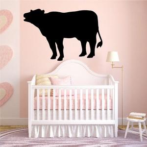 Mooing Hereford Cow Silhouette Decal Classic Cheap Pice