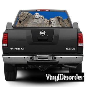 Landmarks Mount Rushmore Rear Window View Through Graphic Og001 Sale Authentic