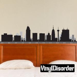 San Antonio Texas Skyline Decal Under 70 Dollars