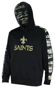 Zubaz NFL Men's New Orleans Saints Performance Hoodie w/ Oxide Sleeves  Size LARGE Outlet Cheap Quality