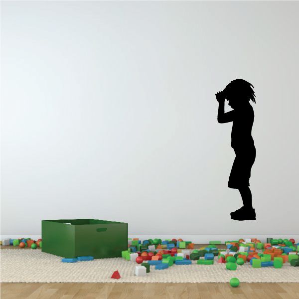 Standing Boy Praying Decal Clearance Great Deals