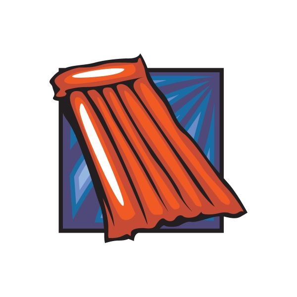 Red Pool Raft Sticker New For Sale