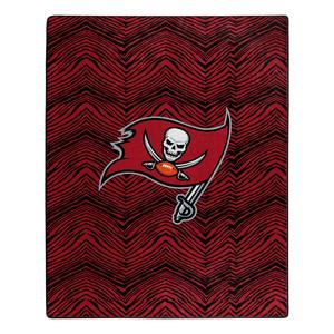 Zubaz X Northwest NFL Tampa Bay Buccaneers Zubified Raschel Throw Blanket, 50" x 60" Clearance Manchester Great Sale