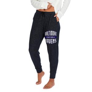 Zubaz Women's NFL Baltimore Ravens Marled Lightweight Jogger Pant Pices For Sale