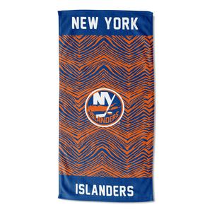 Zubaz X Northwest NHL New York Islanders State Line Beach Towel, 30x60 Outlet Big Discount