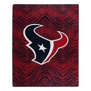 Zubaz X Northwest NFL Houston Texans Zubified Raschel Throw Blanket 100% Authentic Cheap Online