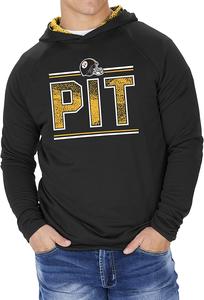 Zubaz Pittsburgh Steelers NFL Men's Lightweight Hoodie With Static Hood Liner Marketable Online