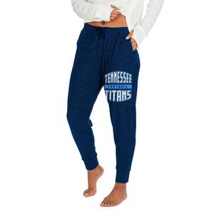 Zubaz Women's NFL Tennessee Titans Marled Lightweight Jogger Pant With Credit Card