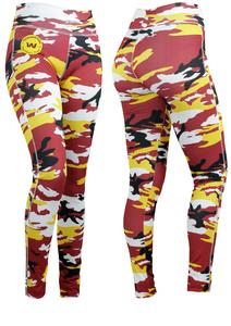 Zubaz NFL Women's Washington Football Team Camo Leggings, Maroon/Gold Discount Amazon
