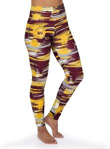 Zubaz NFL Women's Washington Commanders Brushed Paint Team Color Leggings Sale Reliable