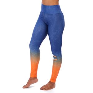 Zubaz NFL WOMENS CHICAGO BEARS NAVY/ORANGE DISTRESSED GRADIENT LEGGING Extra Small Low Pice Fee Shipping Sale Online