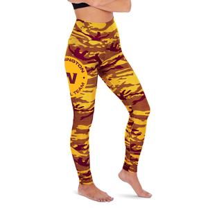 Zubaz NFL Women's Washington Football Team Camo Lines Leggings Limited Edition Sale Online