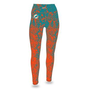 Zubaz NFL Women's Zubaz Miami Dolphins Logo Leggings 2025 New Sale Online