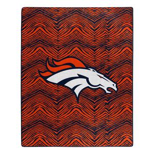 Zubaz X Northwest NFL Denver Broncos Zubified Raschel Throw Blanket Best Pices For Sale