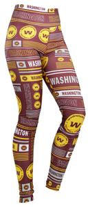 Zubaz NFL Women's Washington Football Team Column Legging Looking For Online