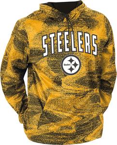 Zubaz Pittsburgh Steelers NFL Men's Static Hoodie Best Place Sale Online