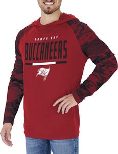 Zubaz Tampa Bay Buccaneers NFL Men's Lightweight Hoodie with Team Camo Sleeves Free Shipping Huge Surprise