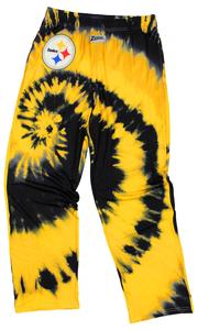 Zubaz Pittsburgh Steelers NFL Men's Tie Dye Team Colors Lounge Pants, Yellow Low Pice Sale Online