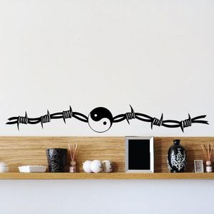 Yin yang Barbed Wire Decal Cheap Sale The Cheapest