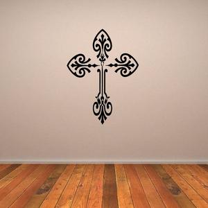 Ornate Filligree Cross Decal New Arrival Cheap Pice