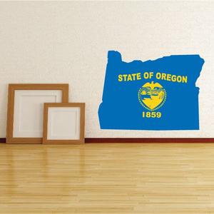 Oregon Shape State Flag Sticker Clearance Footlocker Finishline