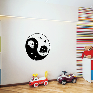 Yin Yang Skull Moon Decal Cheapest Cheap Online