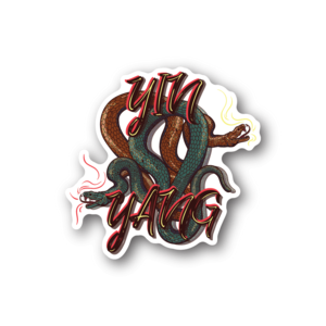 Yin Yang Snakes Sticker Get To Buy Cheap Pice