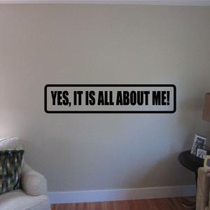Yes it is all about me Decal Big Discount Online