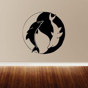 Yin and Yang Dolphin Decal Buy Cheap Visit New